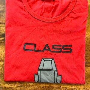 Cavalli Class Red Tee with Black and Gray Accents